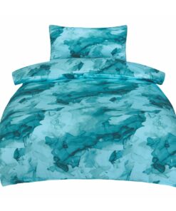Jahu Saténové povlečení Deluxe Minerals tyrkys